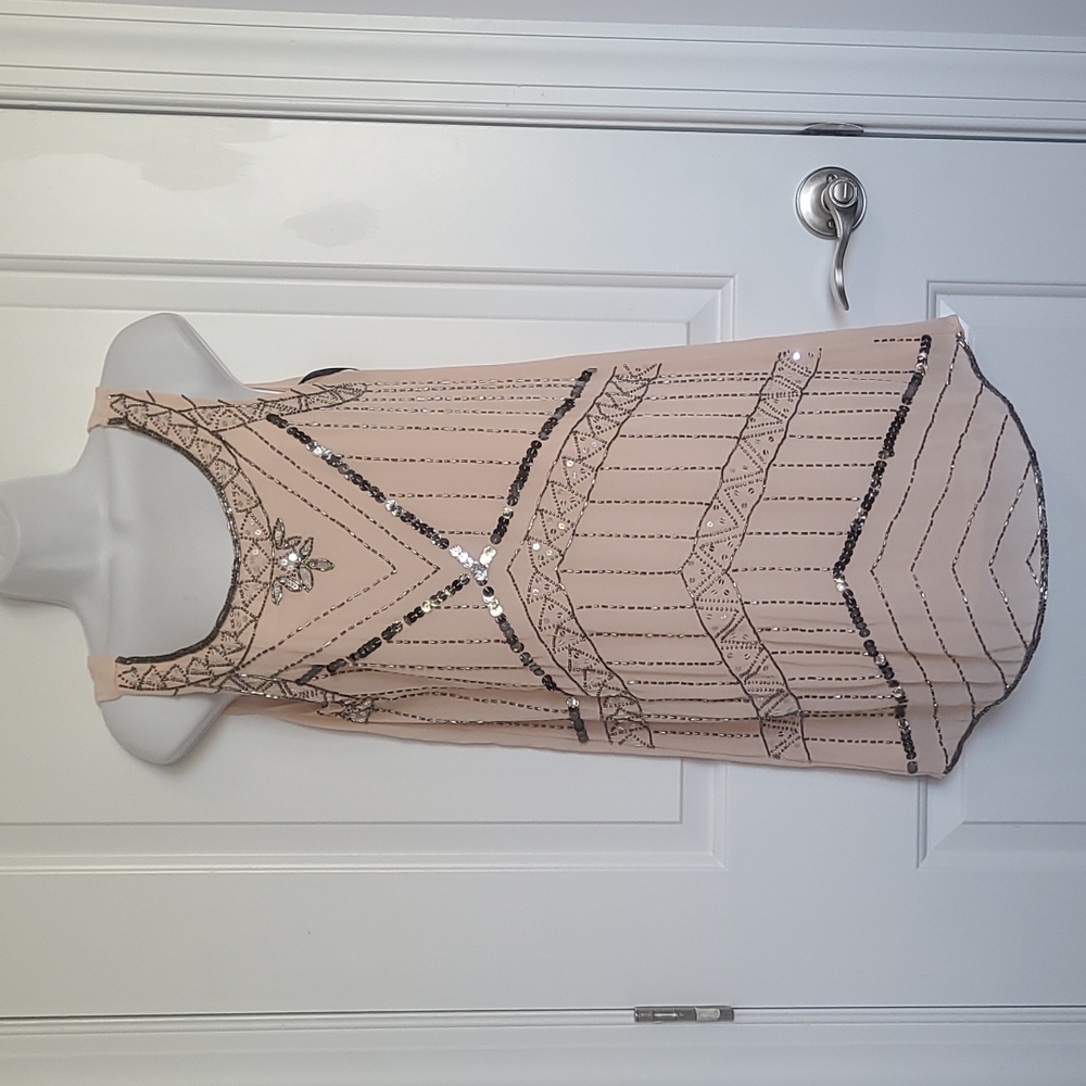 Blush Sequin Dress
